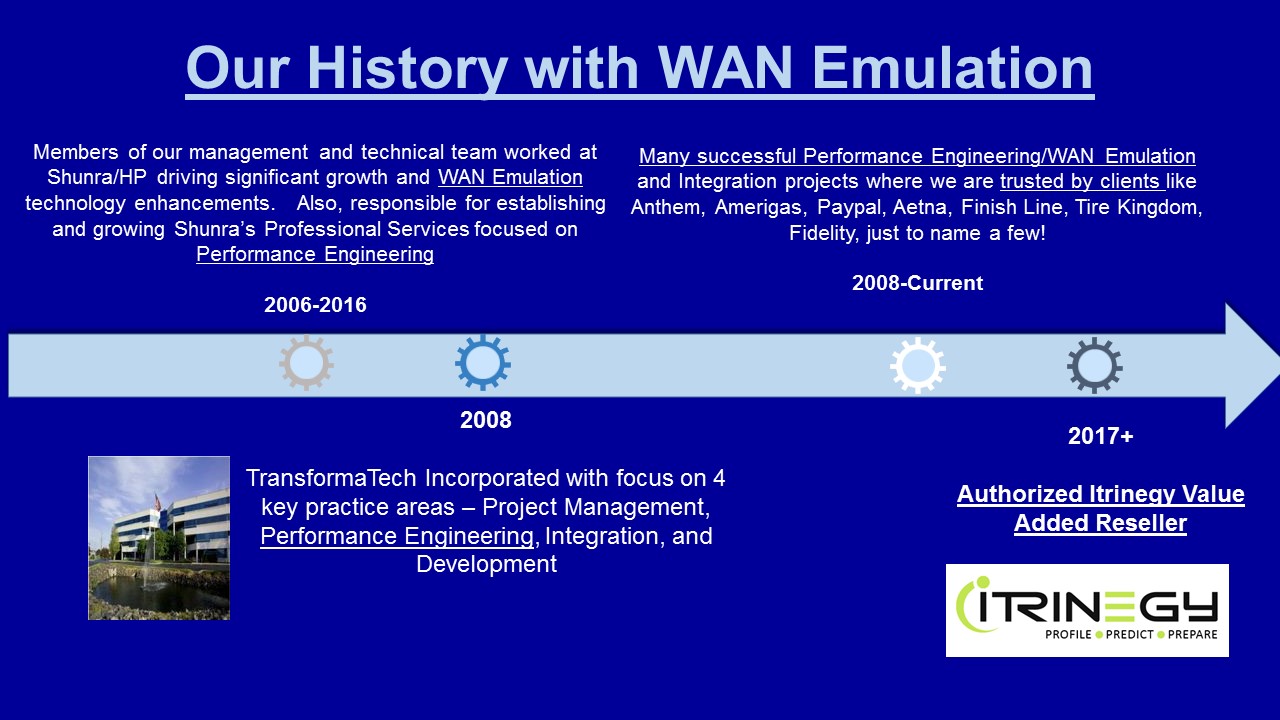 WAN Emulation History